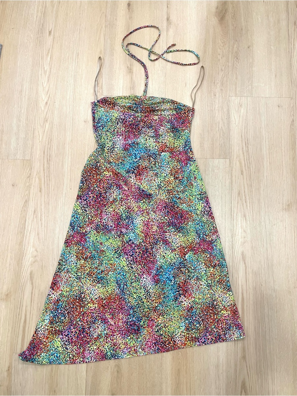 Vintage BCBG Max Azria halter neck midi dress size Medium - Picture 4 of 7